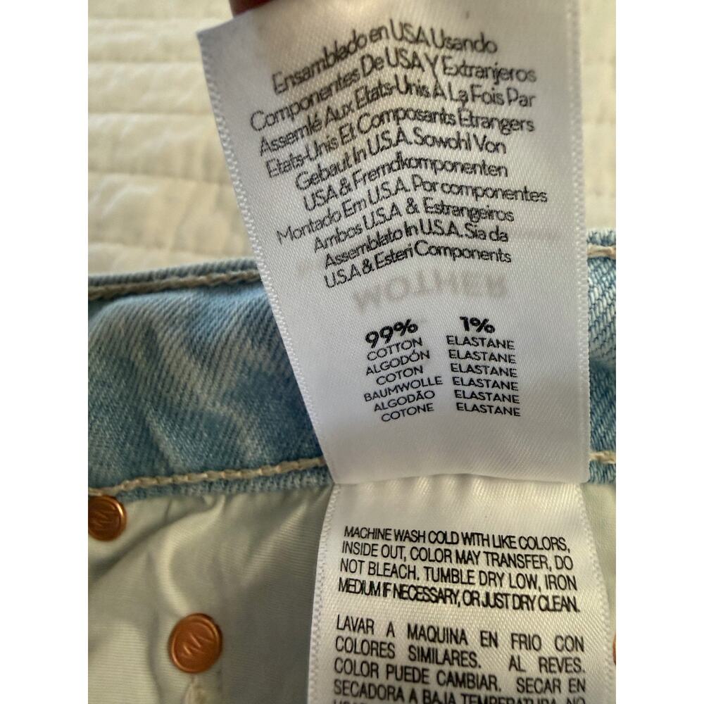 Mother Jeans Women's 29 Blue High Rise Twister Ankle Fray Cowabunga Denim NWOT - Picture 11 of 13
